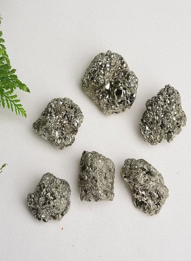Crystal Divine Pyrite Raw Stone for Home Decor, Meditation, Chakra Healing - Decorative Cluster 45 to 95 Grams 1 Piece - Image 5
